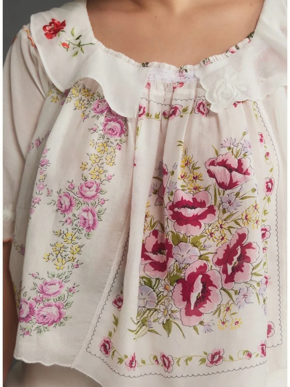 Anthropologie lightweight white